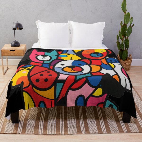 Item preview, Whimsical Colorful Animals designed and sold by ArtbyAiGallery.