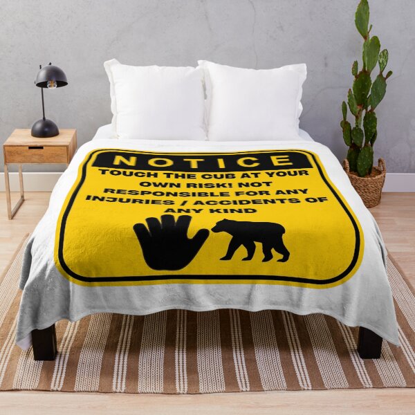 Item preview, NOTICE - Touch at your own risk (Cub) designed and sold by ArtsyCity.