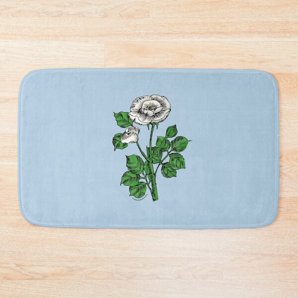 Item preview, White Rosette Rose Bloom Single 1-7 Petals Almost Flat designed and sold by Rachael Taylor.