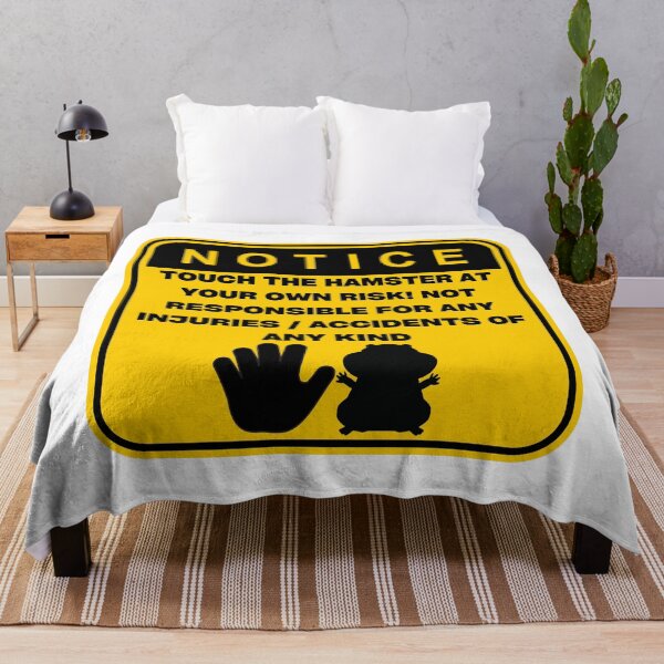 Item preview, NOTICE - Touch at your own risk (Hamster) designed and sold by ArtsyCity.
