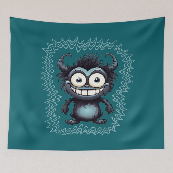 Item preview, Cute smiling black monster designed and sold by AllYouNeed777.