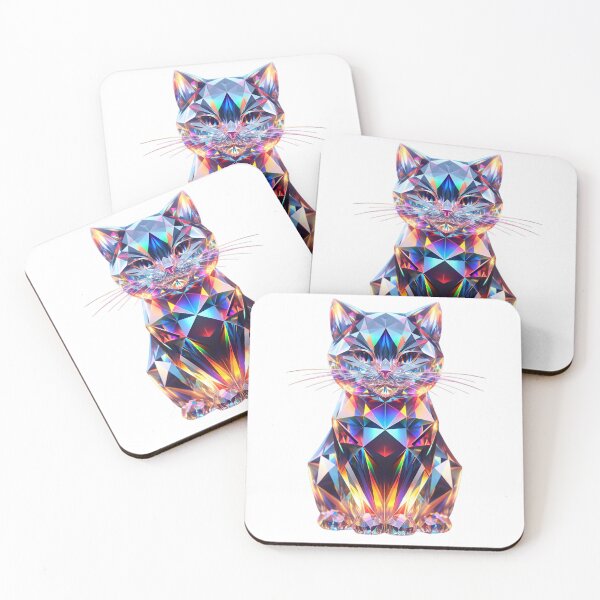 Item preview, Kaleidoscopic Gaze: The Crystal Feline designed and sold by mahajone.
