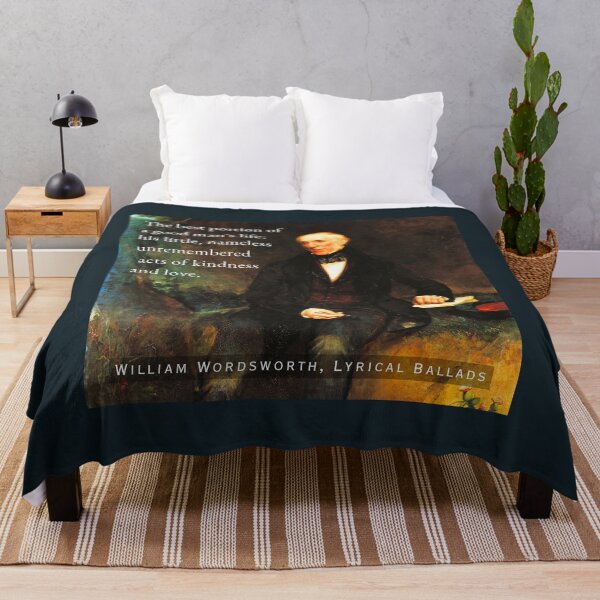 Item preview, William Wordsworth portrait and  quote: The best portion of a good man's life: his little, nameless unremembered acts of kindness and love. designed and sold by artbleed.