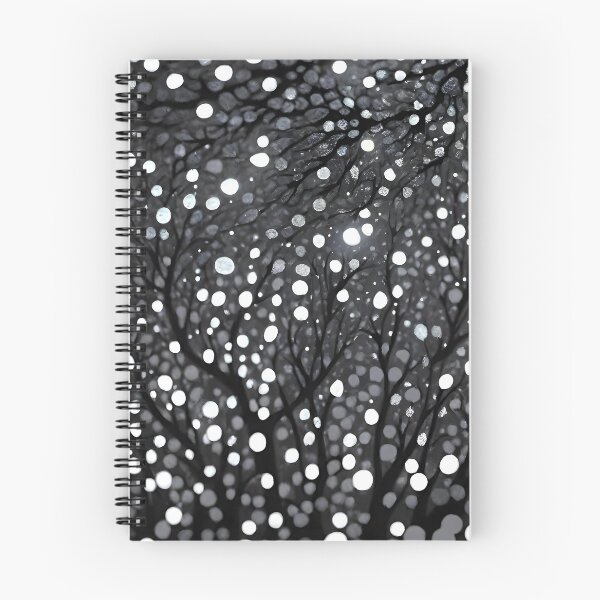 Item preview, Printed image of sparkling magical trees - Snowfall in Forest designed and sold by JaReVa.
