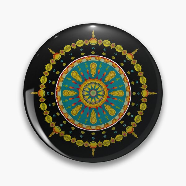 Item preview, Wheel of Dharma designed and sold by Angry Swan Designs.