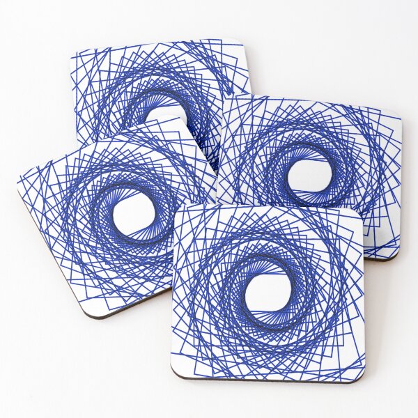 Item preview, Abstract geometric pattern - blue. designed and sold by K.S ART.
