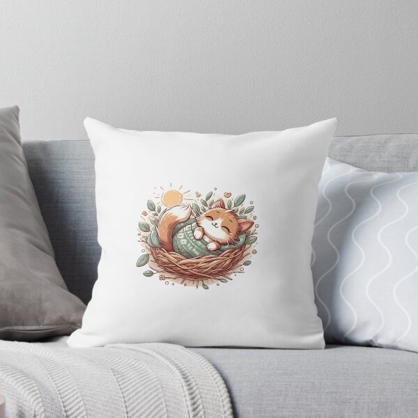Item preview, A kitten sleeping under the covers. designed and sold by liugr-dl.