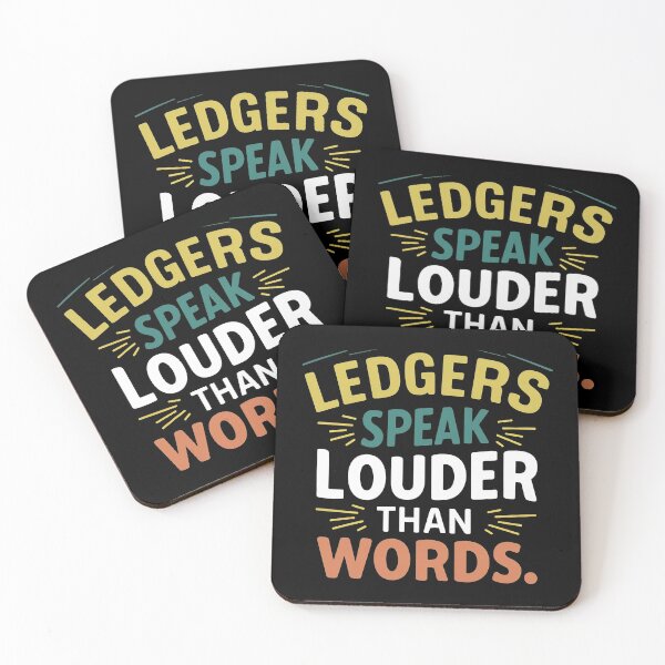 Item preview, Ledgers Speak Louder Than Words Funny Accounting designed and sold by DomTeesHaven.