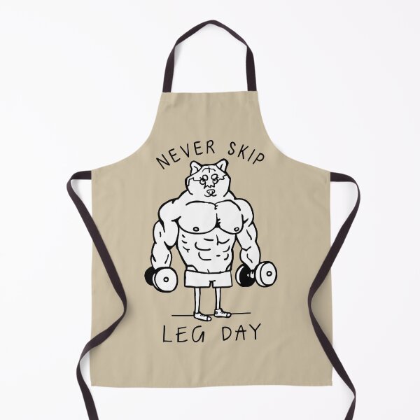 Item preview, Never Skip Leg Day Shiba designed and sold by Huebucket.