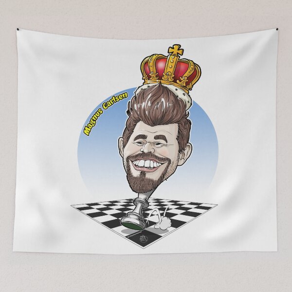 Item preview, Caricatura Magnus Carlsen by Squiz caricaturista designed and sold by Squiz Art.