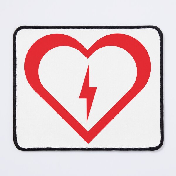 Item preview, Illustration of heart with lightning in the center designed and sold by DEIVINM.
