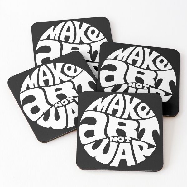 Item preview, Make Art Not War - WHITE designed and sold by DarkSunglasses.