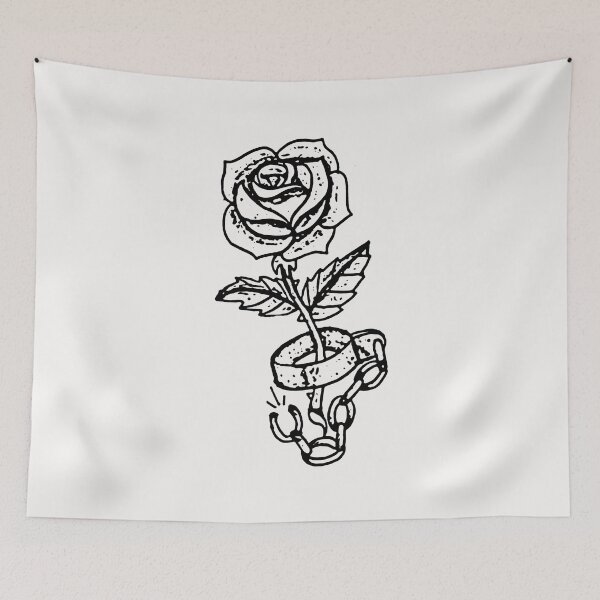 Item preview, Rose; Russian Prison Tattoo; Hardcore Style; designed and sold by StickerApe.