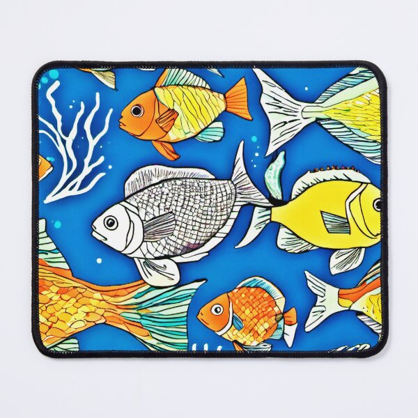 Item preview, Vibrant Oceanic Fish Art designed and sold by Health And Fitness Posts e-Store.