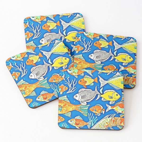Item preview, Vibrant Oceanic Fish Art designed and sold by Health And Fitness Posts e-Store.