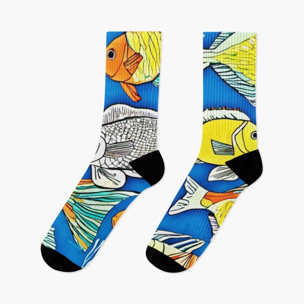 Item preview, Vibrant Oceanic Fish Art designed and sold by Health And Fitness Posts e-Store.