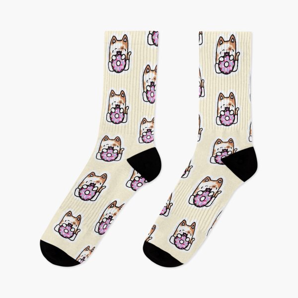 Item preview, Cute calico cat eating a donut sticker design designed and sold by PurdyThings.