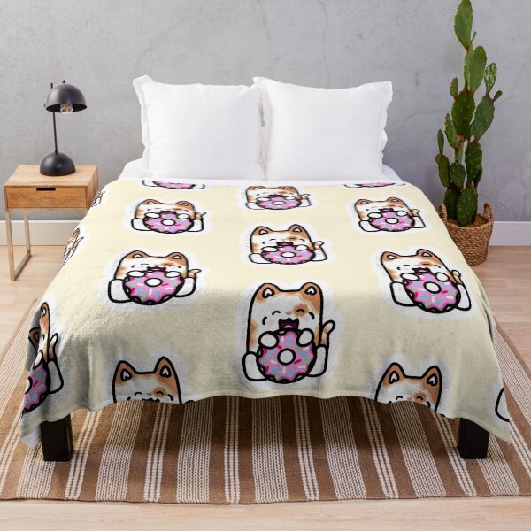 Item preview, Cute calico cat eating a donut sticker design designed and sold by PurdyThings.