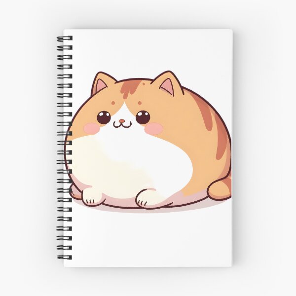 Item preview, Anime Fat Orange Tabby Cat Design - Irresistibly Cute Anime Cat Art designed and sold by PandaTShirtShop.