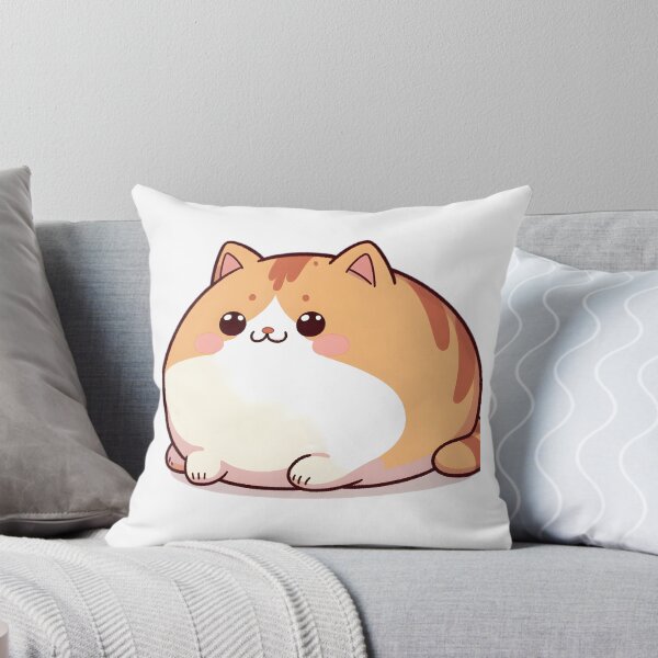 Item preview, Anime Fat Orange Tabby Cat Design - Irresistibly Cute Anime Cat Art designed and sold by PandaTShirtShop.