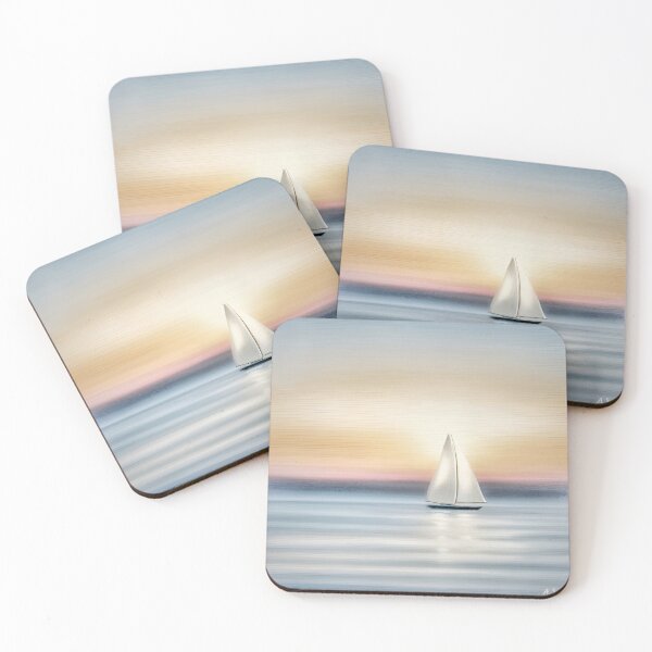 Item preview, Sunset Sail, Seascape Abstract  designed and sold by Pretty-Bird.