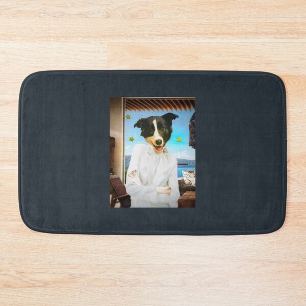 Item preview, Border Collie in a White Suit - 'Beach House Bitch'  designed and sold by Nikki Fortuin Arts & Crafts.