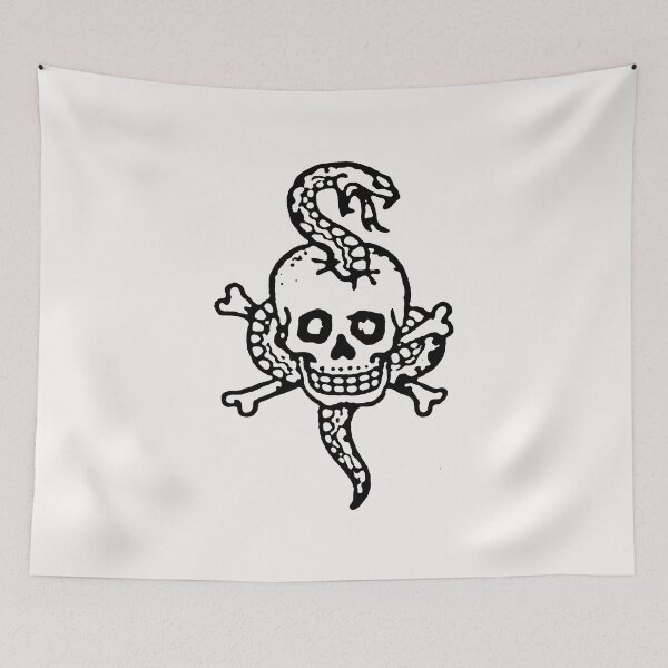 Item preview, Snake Skull; Russian Prison Tattoo; Hardcore Style; designed and sold by StickerApe.