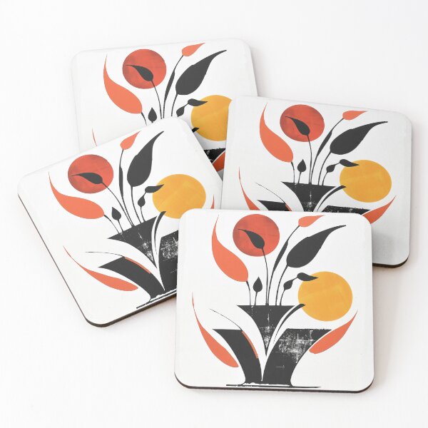 Item preview, Abstract Florals in Bold Hues designed and sold by palmyst.