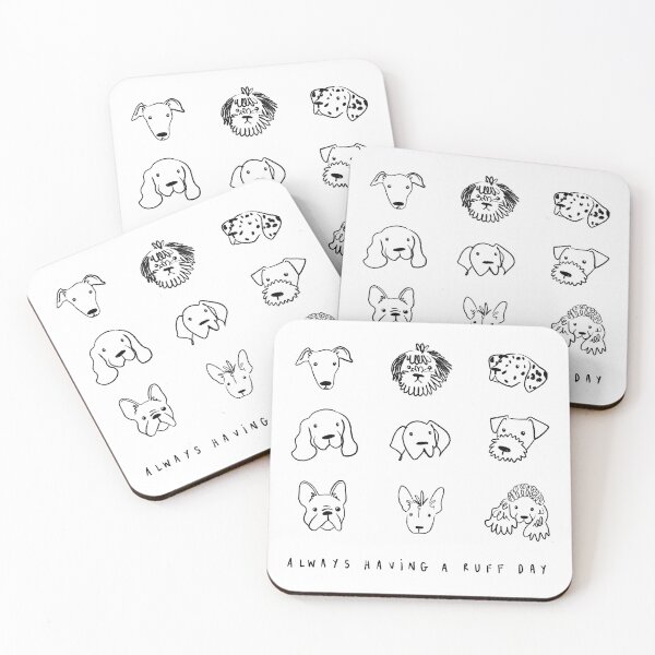 Item preview, Always having a ruff day (black) designed and sold by EmmaChristieArt.