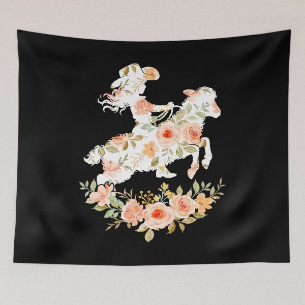 Item preview, Floral Mutton Busting Girl Sheep Riding Rodeo Kids Gift designed and sold by JUSTBEELEGANT.