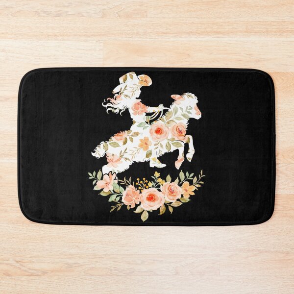 Item preview, Floral Mutton Busting Girl Sheep Riding Rodeo Kids Gift designed and sold by JUSTBEELEGANT.