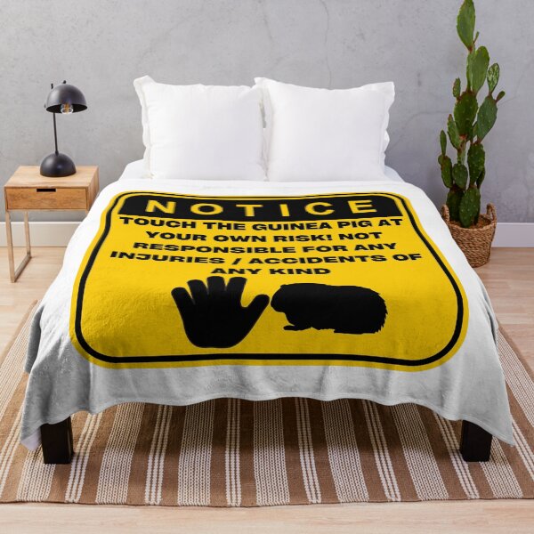 Item preview, NOTICE - Touch at your own risk (Guinea Pig) designed and sold by ArtsyCity.