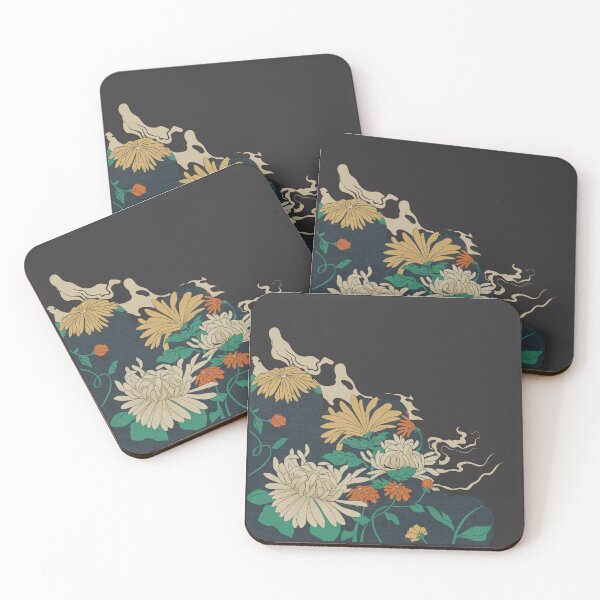 Item preview, Japanese Floral Coaster designed and sold by YoungbearCo.