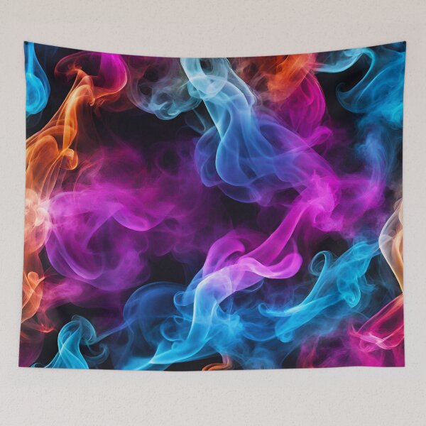 Item preview, Radiant Colorful Smoke Textile Patterns designed and sold by Tom-Johnson.