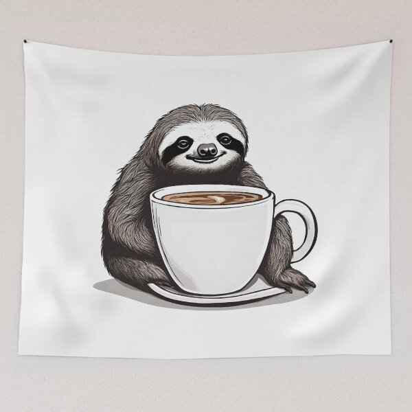 Item preview, Coffee Cuddles with Sloth 3 designed and sold by Tom-Johnson.