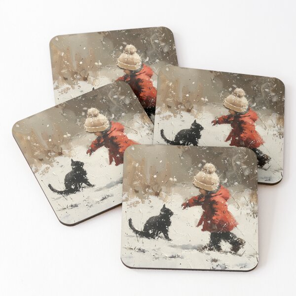 Item preview, Winter Whimsy with a Feline Friend designed and sold by palmyst.