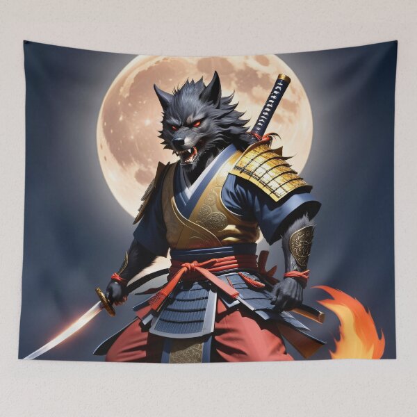 Item preview, Samurai Werewolf designed and sold by ChimericCreate.