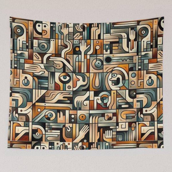 Item preview, Abstract Pattern Art: Esoteric Tribal Symbols designed and sold by redask2me.