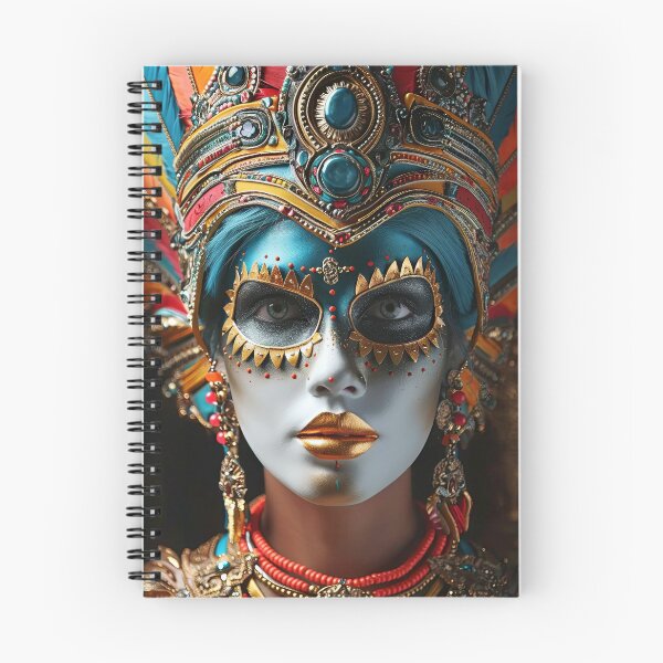 Item preview, Lizzie in Mardi Gras Mask designed and sold by OccultDreams.