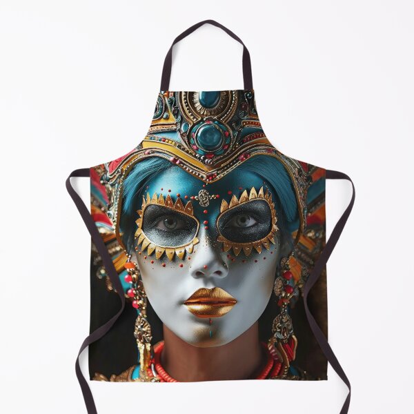 Item preview, Lizzie in Mardi Gras Mask designed and sold by OccultDreams.