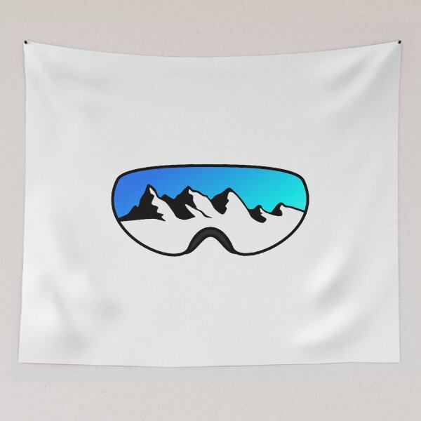 Item preview, Minimalist Ski Goggles: Mountain Reflection designed and sold by RiciPaneto.