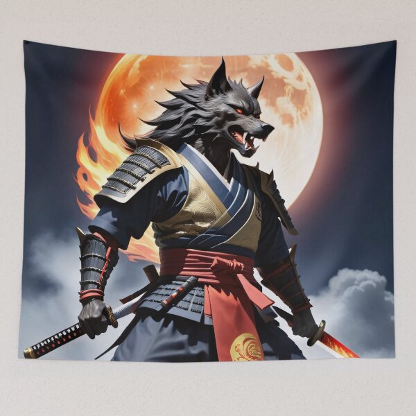 Item preview, Samurai Werewolf designed and sold by ChimericCreate.