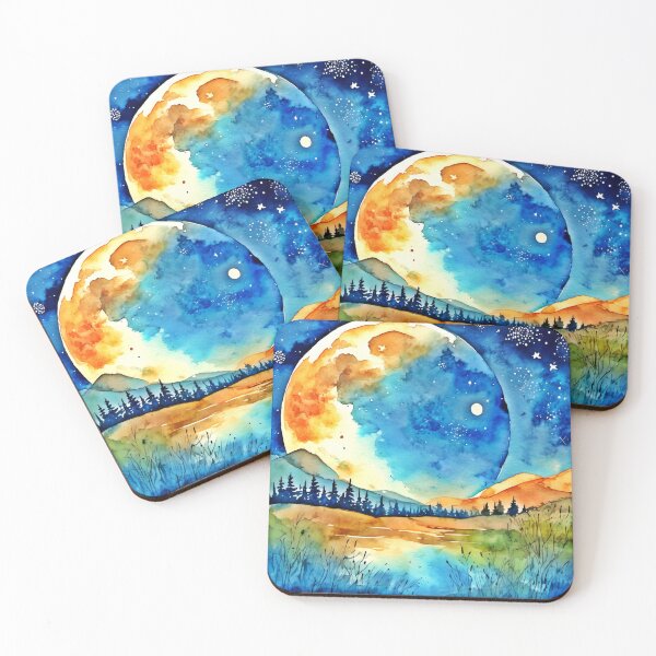 Item preview, Full Moon Painting designed and sold by Health And Fitness Posts e-Store.