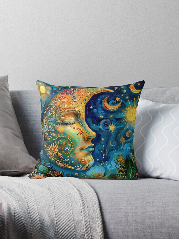 Thumbnail 1 of 4, Pillow, Dream a Dream designed and sold by phatpuppyart.