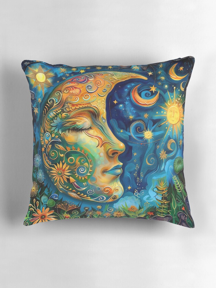 Thumbnail 3 of 4, Pillow, Dream a Dream designed and sold by phatpuppyart.