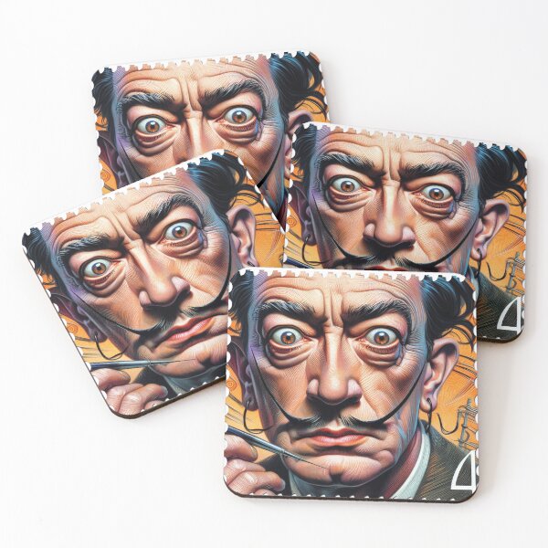 Item preview, Portrait of Salvador Dali postage stamp  designed and sold by AiPoliviosArt.