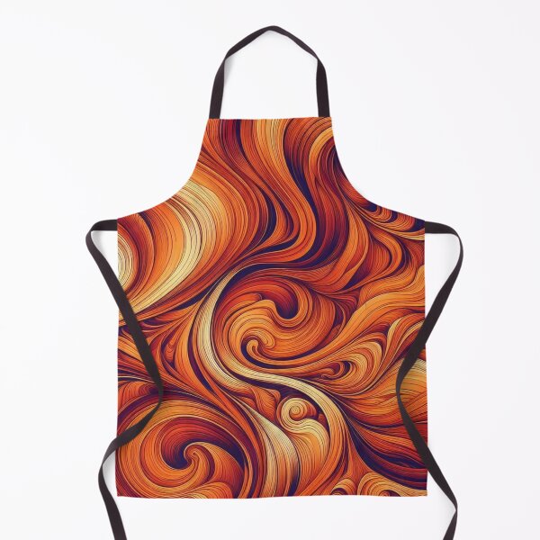 Item preview, Orange Irregular Organic Lines Seamless Pattern - Abstract Art Gift designed and sold by asbno19.