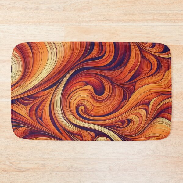 Item preview, Orange Irregular Organic Lines Seamless Pattern - Abstract Art Gift designed and sold by asbno19.