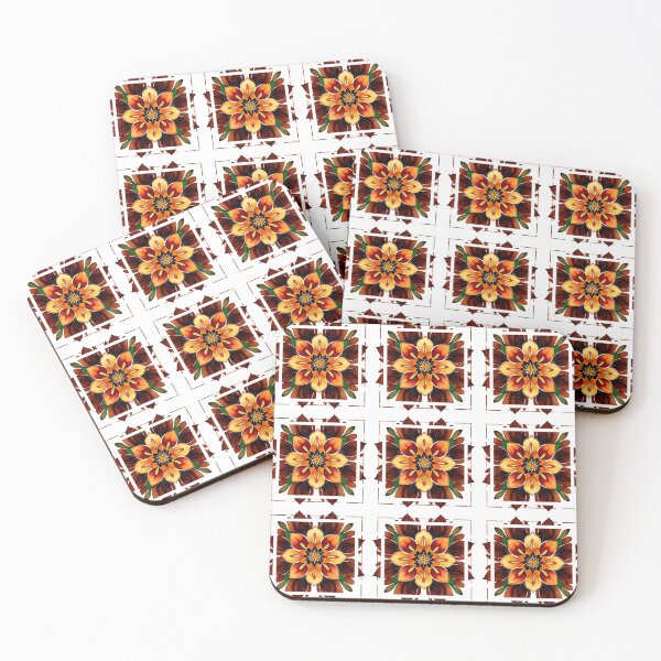 Item preview, Framed Sienna Flowers designed and sold by Dana Roper.