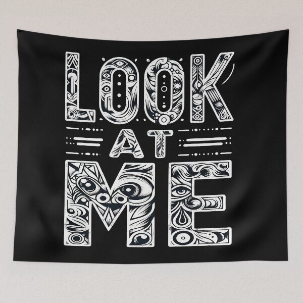 Item preview, Look at me, typography designed and sold by maxmaj.